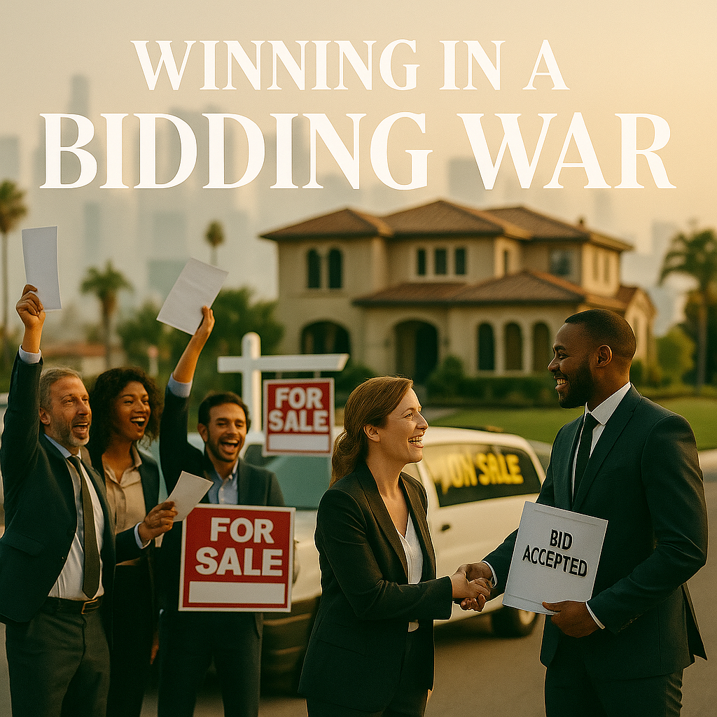 People in a bidding war for a house in Los Angeles